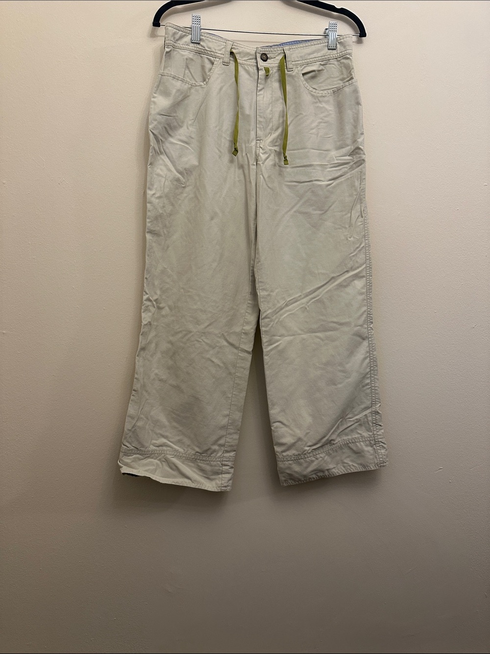 Horny Toad Off-White Drawstring Casual Chinos Khakis Sz 6